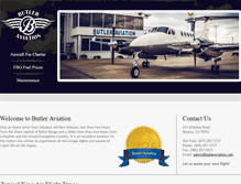 Tablet Screenshot of butleraviation.net